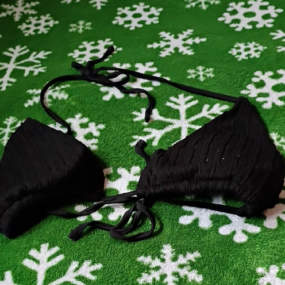 Black Triangle Bikini Top